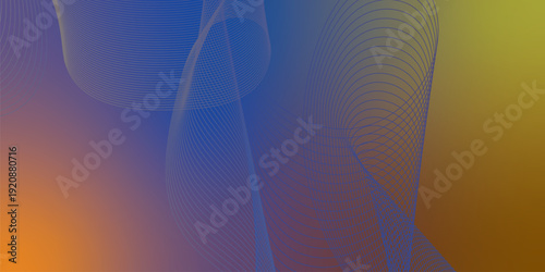 Moody textured dark canvas featuring radiant Blue, bold Orange, and deep Chocolate abstract swirling gradient streaks with gentle blur and glow effect for stylish header and cover design.