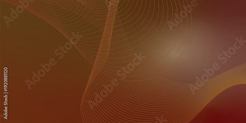 Deep textured noisy background illuminated by vibrant Maroon and SandyBrown smooth gradient streaks with a subtle glowing blur effect for modern cover, header, and banner design.