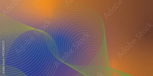 Moody textured dark canvas featuring radiant Blue, bold Orange, and deep Chocolate abstract swirling gradient streaks with gentle blur and glow effect for stylish header and cover design.