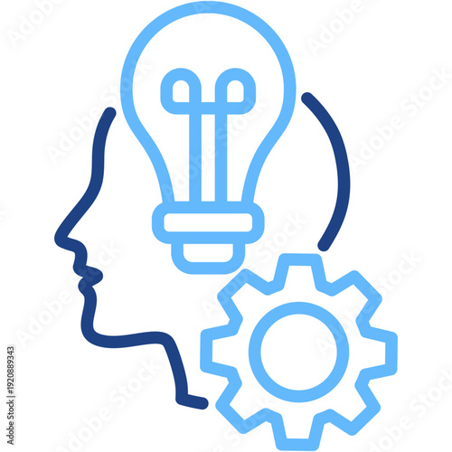 Skill Development line color icon