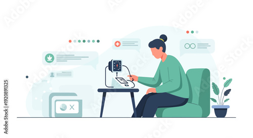 Healthy Lifestyle Concept with Medical and Wellness Elements