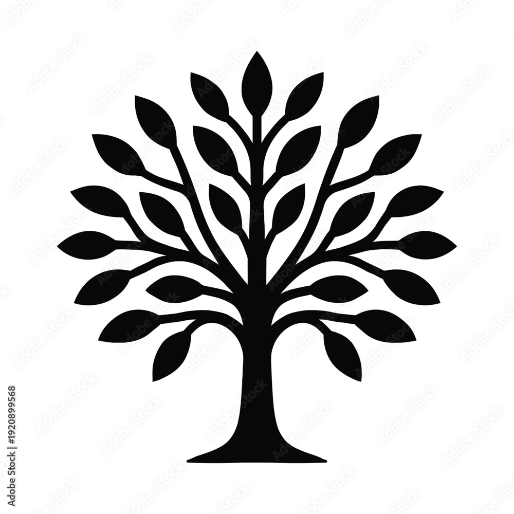 Obraz premium vector tree silhouette