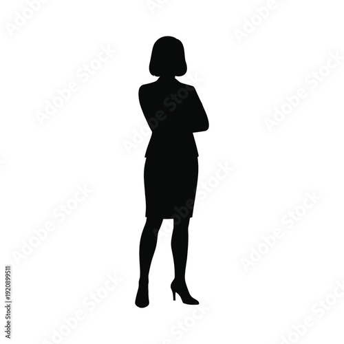 business woman silhouette