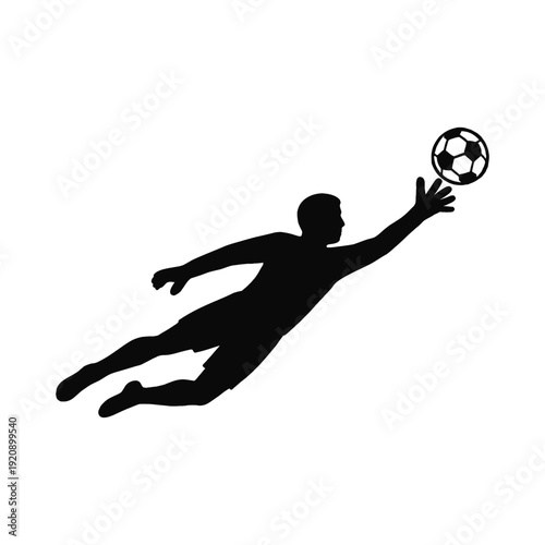silhouette of a man playing football