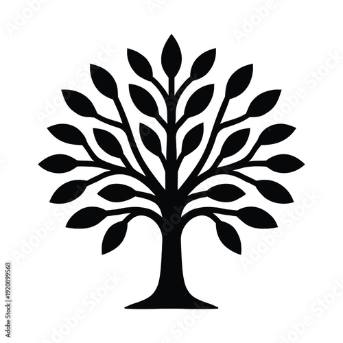 vector tree silhouette