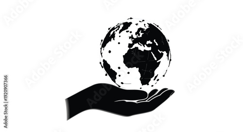 hand holding earth globe eco friendly concept