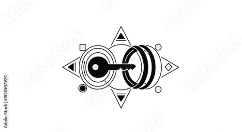 gear mechanism with geometric shapes