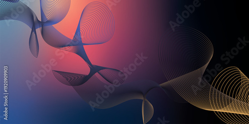 Colorful abstract shape background with Mint, megenta, navy,  and LightSalmon tones and subtle grain.