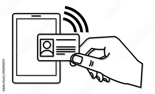 デジタル・インクルージョン：スマートフォンでのIDカード読み取りのアイコン