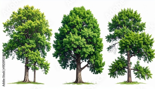 tree isolated on white