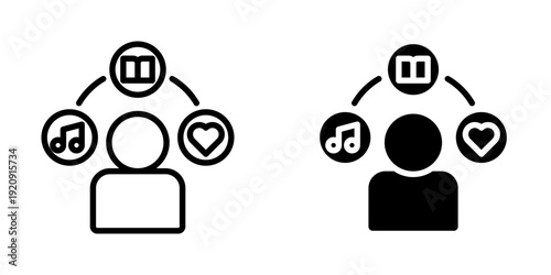 Lifestyle icon, element icon for design branding, print, and digital media