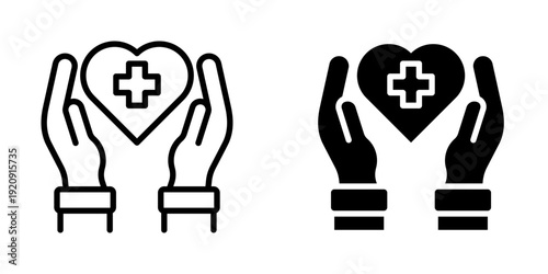 Healthcare icon, element icon for design branding, print, and digital media