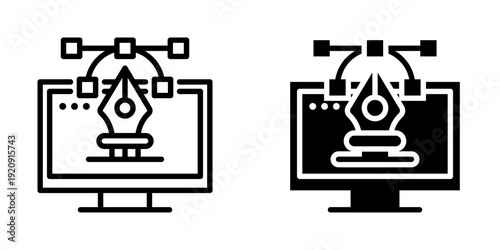 Graphic design icon, element icon for design branding, print, and digital media