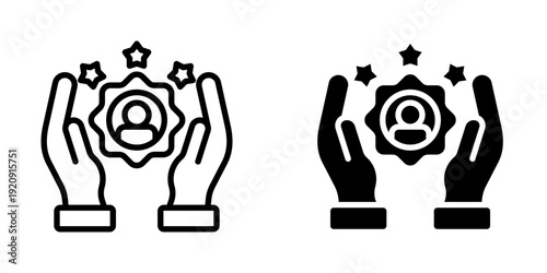 Customer loyalty icon, element icon for design branding, print, and digital media