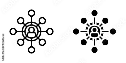 Affiliate marketing icon, element icon for design branding, print, and digital media