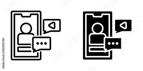 Influencer icon, element icon for design branding, print, and digital media