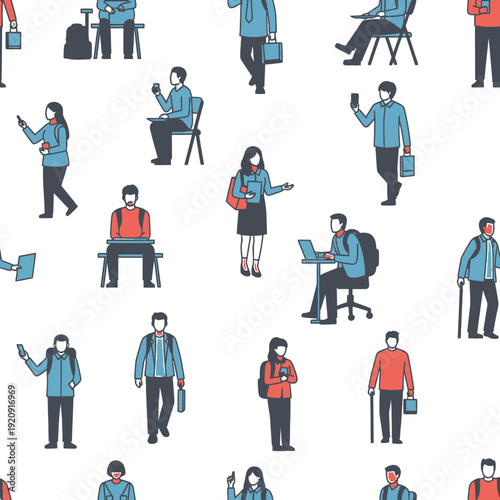 Business People Using Devices