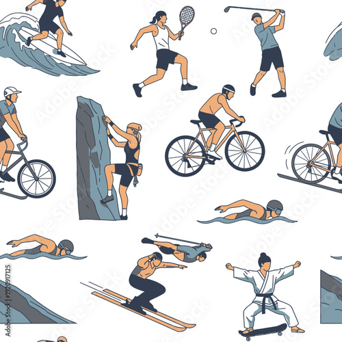 Active Lifestyle Sports Pattern