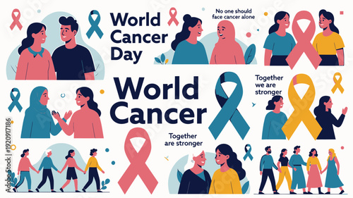 World Cancer Day Awareness Illustration