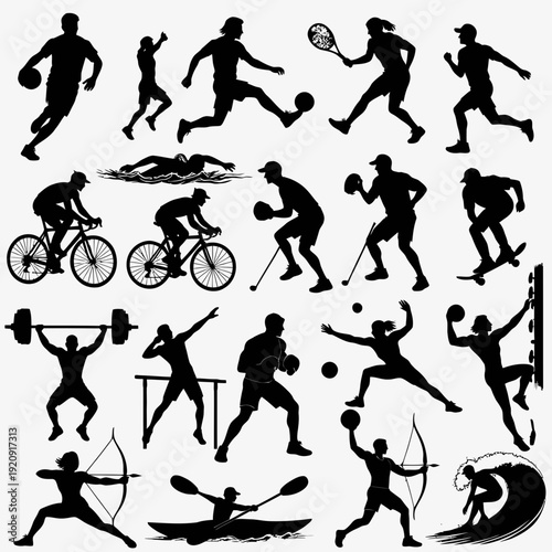 Various Sports Silhouettes