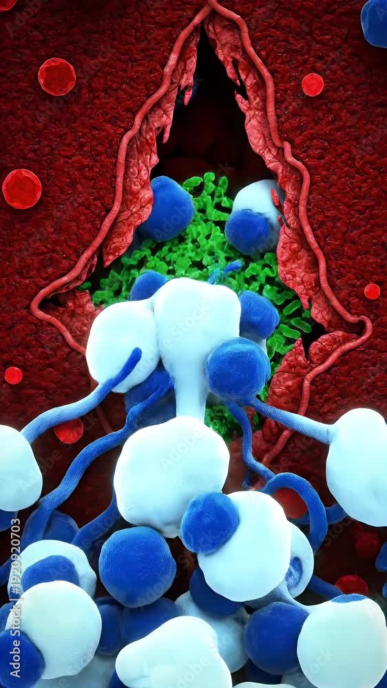 Detailed Medical CGI Unveils Bacterial Infection Within Human Eye ...