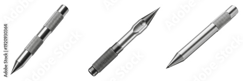 Set of Professional Steel Scriber Tools and Center Punches PNG
