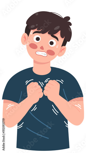 Young Man Having a Seizure 