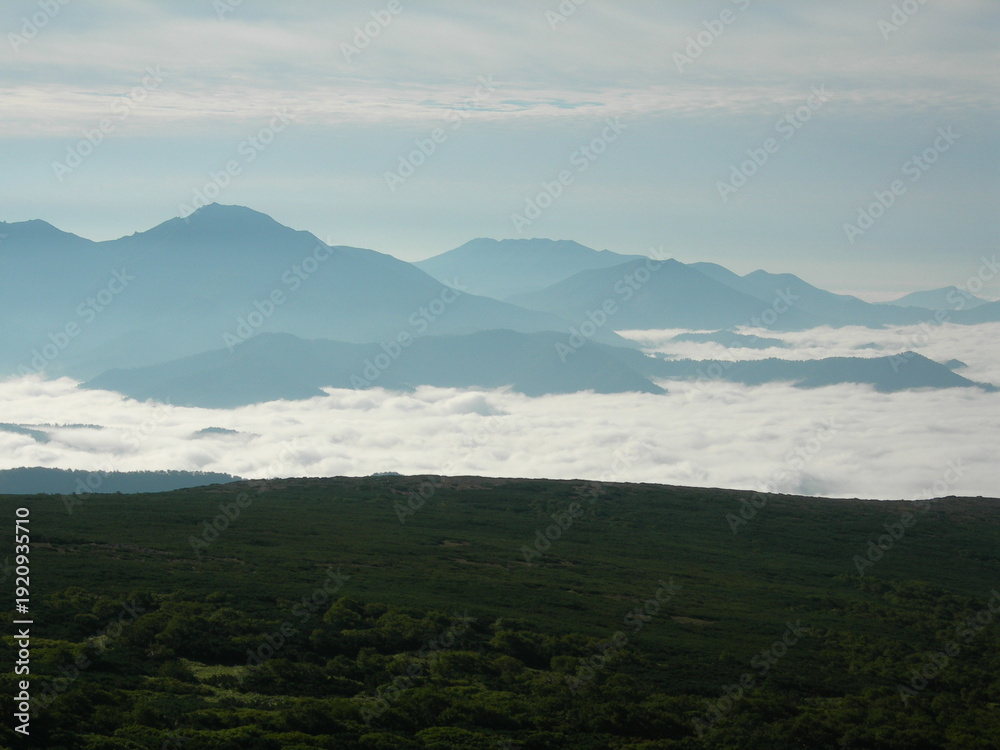 Fototapeta premium Stream and mountains