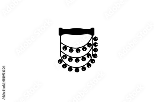 Elegant Scalloped Edging Illustration: An intricate, artistic rendering showcases a scalloped edge design, perfect for adding a touch of sophistication and detail to any creative project.