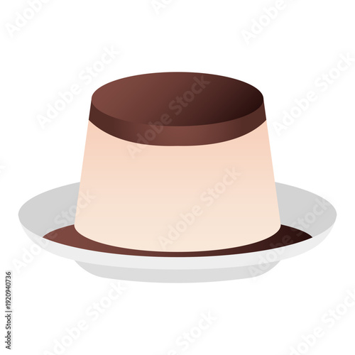 caramel custard flat element