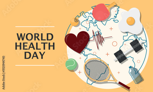 World Health Day Poster. Health awareness campaign