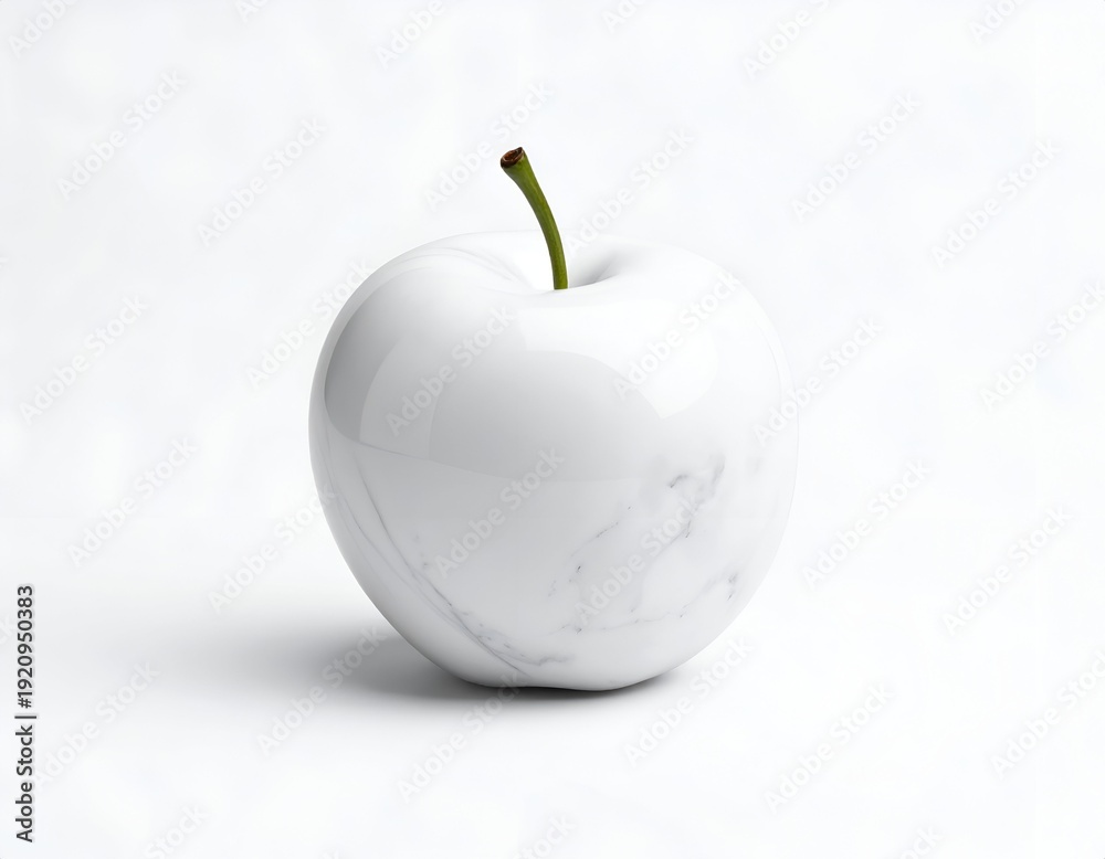 Obraz premium Monochrome Apple - A Study in Simplicity and Form.