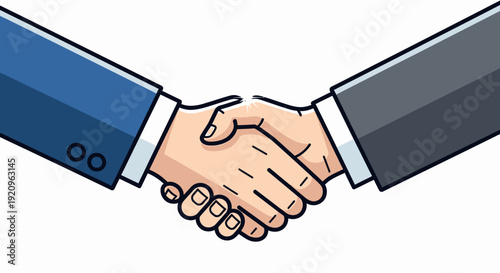 Diverse Business Partners Shaking Hands in Agreement and Partnership Close-up