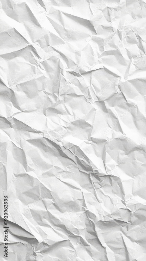 Obraz premium Minimalist white background paper sheet presentation visual aid for design projects.