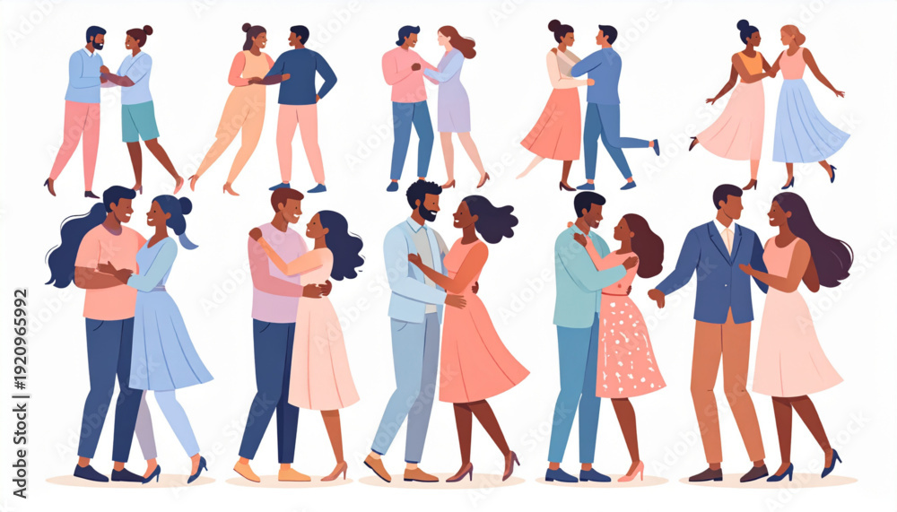 Fototapeta premium Diverse group of people engaging in a friendly and collaborative gathering isolated on transparent background