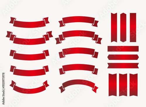 グラデーションリボン