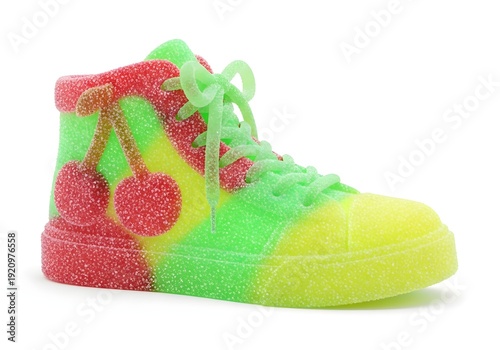 Candy-Colored Sneaker with Cherry Design