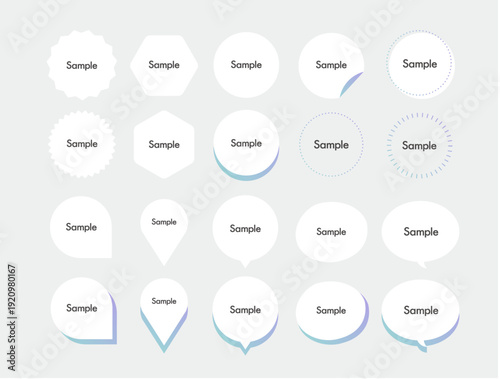 シンプルな丸円のアイコン