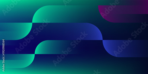 Signal Nexus Background - Curved Abstract Shapes and Rhythmic Tech Waves in Modern UI Design