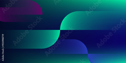 Signal Nexus Background - Curved Abstract Shapes and Rhythmic Tech Waves in Modern UI Design
