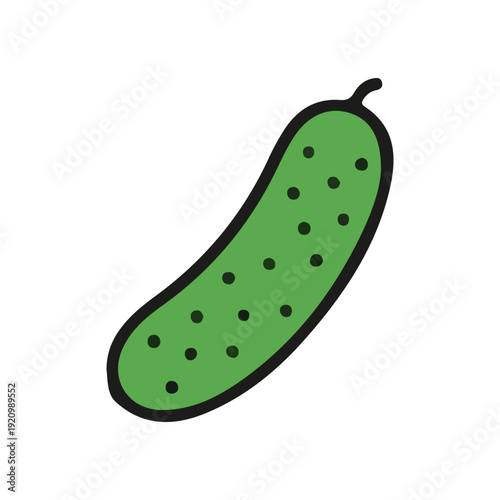 Simple Cucumber Illustration