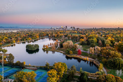 Fotografie Denver, CO Aerial Skyline