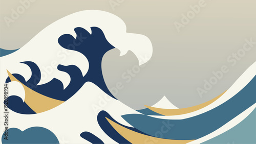 Waves crashing against the shore with ocean spray and sea foam