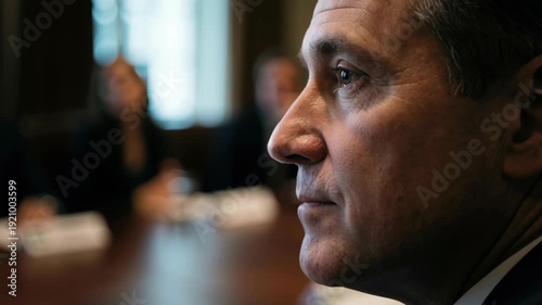 Business Leader Emotional Intelligence Meeting Profile Portrait Corporate Focus