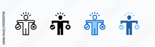 Decition Icon Sheet Multiple Style Collection Isolated Vector