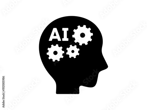 AI 人工知能のイメージアイコン ベクターイラスト