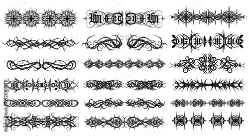 ornate black and white decorative borders and frames