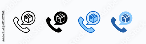 Customer Service Icon Sheet Multiple Style Collection Isolated Vector