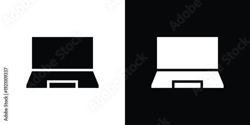 Laptop Icon Sheet Black And White