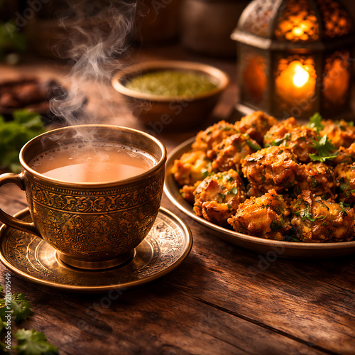 The Iconic Pakistani Iftar: Crispy Pakoras and Karak Chai